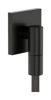 Настенная розетка с обратным клапаном Hansgrohe FixFit Fine E 28883340. матовый черный хром 28883340