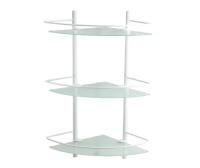 Полка стеклянная тройная WasserKRAFT Kammel WHITE K-3133W