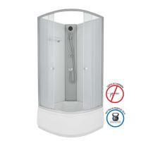 Душ.каб. Niagara Eco E90/40/MT/BK (900х900х1950) 4 места
