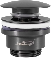 Донный клапан для раковины Hansberge H107 Графит