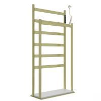 Полотенцесушитель электрический напольный WONZON & WOGHAND, Брашированное золото (WW-A407-BG)