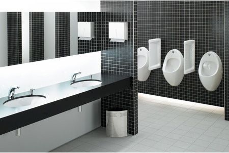 Писсуар VitrA Arkitekt 4106B003-5291 с сенсорным смывом, питание от сети