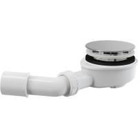 Низкий сифон для толстостенного душевого поддона Alcaplast, хром, A492CR