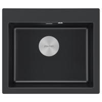 Мойка KANTE 60, IT-GRANIT, PM106052-BLM , черный, 600х520 мм, Paulmark
