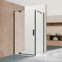 Душевой уголок Vincea Extra VSR-1E101190CLB, 1000/1100*900, черный, стекло прозрачное