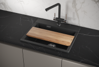 Мойка для кухни Granula Estetica 5804 черный, 58х50 см, прямоугольная