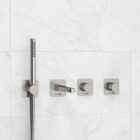 Встраиваемый комплект для ванны WasserKRAFT с лейкой и изливом A6451.296.298.275.100.276