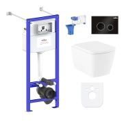 Комплект инсталляции и унитаза 7 в 1 Lavinia Boho Relfix Aveo Rimless 87050212