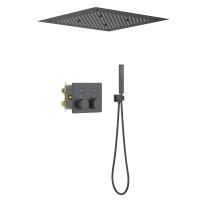 Душевая система встроенная с термостатом Timo Petruma SX-5209/03SM черный
