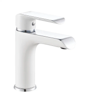 Смеситель для раковины Rose R21F R2101F, белый/хром