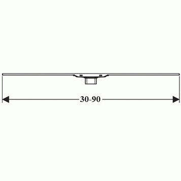 Накладная панель для лотка Geberit CleanLine 60 154.456.KS.1
