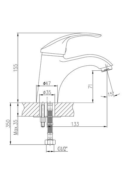 Смеситель для раковины Haiba HB1021