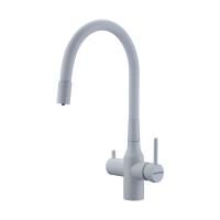 Смеситель для кухни SALIX, белый матовый, Sa213419-WH, Paulmark