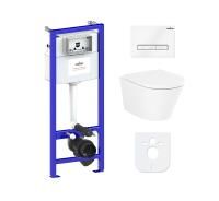 Комплект инсталляции и унитаза 6 в 1 Lavinia Boho Relfix Biore Compacto Rimless 77040093