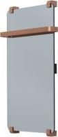 Полотенцесушитель электрический Allen Brau Infinity 80x44 с рейлингом и креплением, медь браш