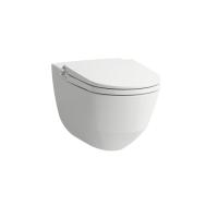 Подвесной электронный унитаз Cleanet Riva 39,5х60 см, белый матовый, безободковый, функция биде, с сиденьем 8.2069.1.757.000.1