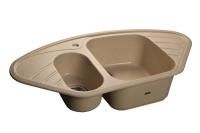 Кухонная мойка GranFest CORNER C-960E бежевый