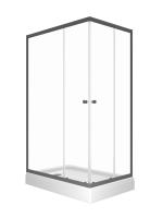 Душевое ограждение Triton Вента-Графит 120*80