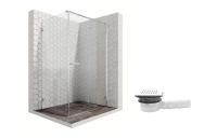 Душевой уголок Ambassador Abner 10011104R-MA1, прямоугольный, точечный трап, 120х90