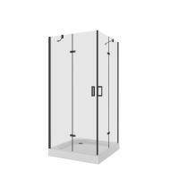 Душевое ограждение Niagara Nova NG-6814-08 BLACK 100x100x190 квадрат, двери распашные