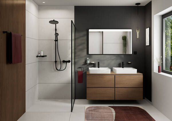 Душевая система Hansgrohe Activera S 28074670. черный матовый 28074670