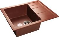 Кухонная мойка GranFest QUADRO Q-650L красный марс