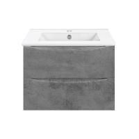 Тумба под раковину Vincea Mia 700 подвесная, 2 выкатных ящика soft close, Beton