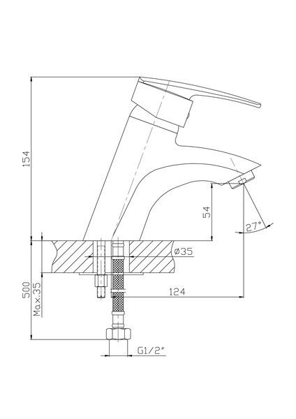 Смеситель для раковины Haiba HB1006