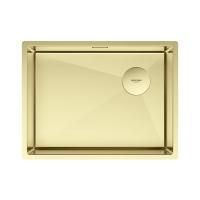 Мойка нерж. сталь NEXT-SKEW 58 UNI, PM885844-LG, светлое золото, 580х440мм, Paulmark 1,2мм