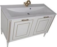 Тумба под раковину Aquanet Паола 120 белый/золото