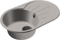 Кухонная мойка GranFest RONDO R-750L серый