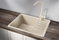 Мойка для кухни Granula Standart 5803 бежевый, 58х50 см, прямоугольная