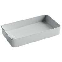 Раковина накладная Ceramicanova со смещенным сливом, с возможностью установки на столешницу под стиральную машину, 620x340x110, цвет белый