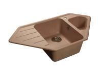 Кухонная мойка GranFest CORNER C-950E бежевый