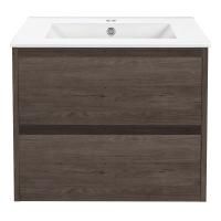 Тумба под раковину Vincea Gio 600 подвесная, 2 выкатных ящика soft-close, R.Oak