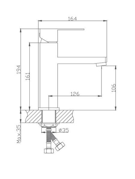 Смеситель для раковины Haiba HB10803