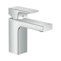 Hansgrohe Vernis Shape Смеситель для раковины однорычажный 100 с металлическим сливным гарнитуром хром 71568000