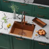 Кухонная мойка RoxenBath Snake 60 PVD Bronze (текстурное покрытие)