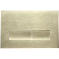 Кнопка смыва Veconi FLUSH V1, FLV1-G, 240х162х9, пластик, золото брашинг