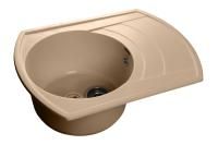 Кухонная мойка GranFest RONDO R-650L топаз