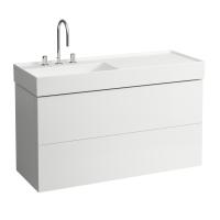 Модуль под раковину Kartell by laufen 118х45х60 см, для раковины, сполкой справа, система push-to-open 4.0764.8.033.640.1