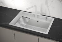 Мойка для кухни Granula Kitchen Space 7301 арктик, 73х51 см, прямоугольная