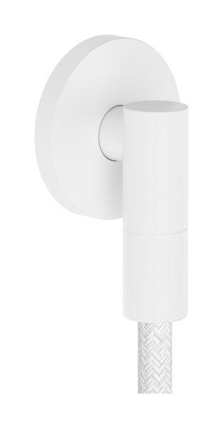 Настенная розетка с обратным клапаном Hansgrohe FixFit Fine S 28882700. белый матовый 28882700