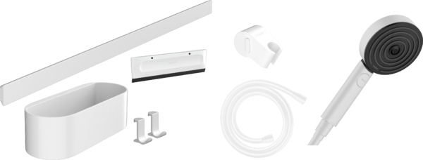 Душевой набор Hansgrohe WallStoris 24291700. белый матовый 24291700