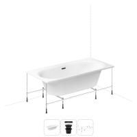 Акриловая ванна в наборе 3 в 1: встраиваемая ванна, слив-перелив, каркас Wellsee Dream For More 20216807R