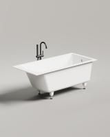 Ванна встраиваемая Salini CASCATA 150x70, S-Sense, глянцевый белый 105011G