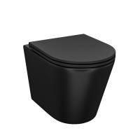 Унитаз подвесной IDDIS Calipso, черный матовый CALR3BMi25
