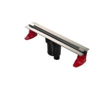 Желоб BERGES водосток SUPER Slim 600 хром глянец S-сифон D50/105 H50 вертикальный