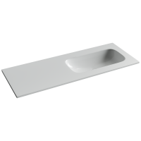 Раковина накладная Ceramicanova Грация (Grace) чаша справа без отв под смеситель 1210x457x137 белый CN7021wx