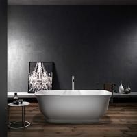 Ванна акриловая Vincea VBT-114, 1700*750*580, цвет белый, слив-перелив в комплекте, хром